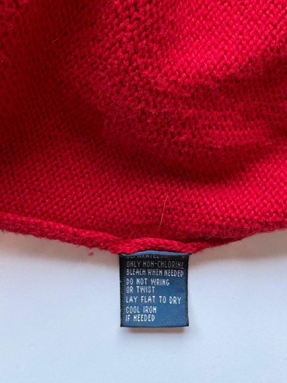 Polo Ralph Lauren Red Sweater XL, 100% Cotton - Picture 11 of 11